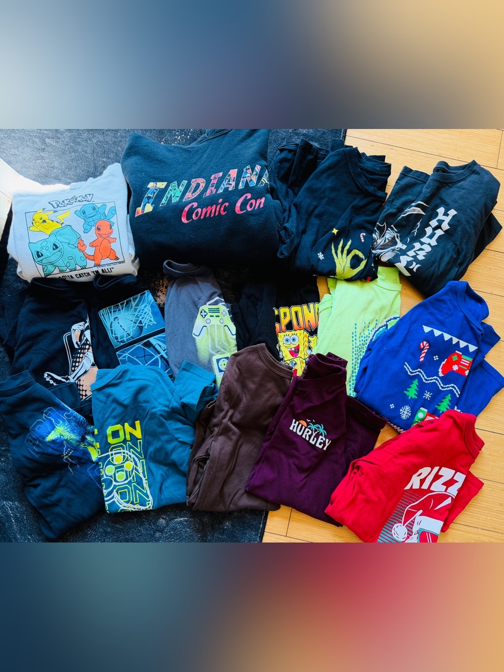 Boys Bundle 15 Long Sleeve Shirts